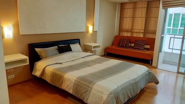 bedroom of The Inspire Place Abac Rama 9