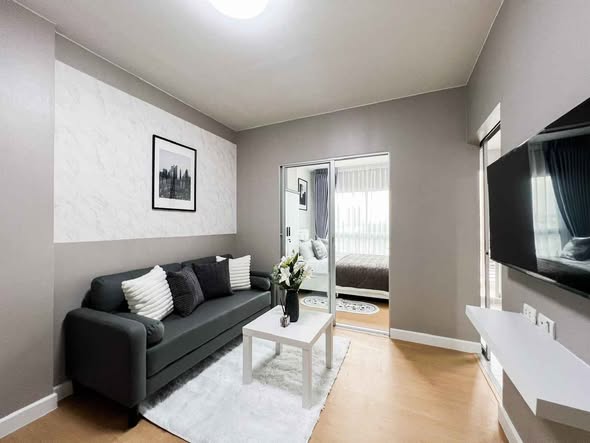 living room of The Kith Plus Sukhumvit 113