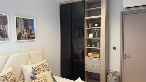 bedroom and room interior of THE LINE Asoke-Ratchada