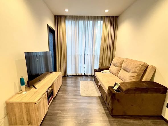 living room and bedroom and room interior of THE LINE Asoke-Ratchada