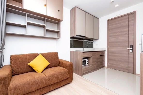 living room and bedroom and room interior of THE LINE Phahon-Pradipat