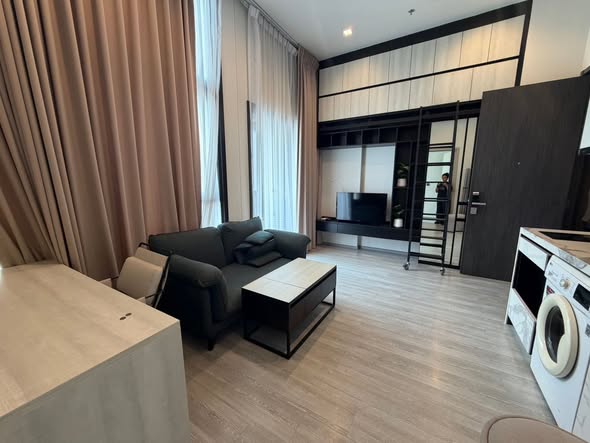 living room and bedroom and room interior of THE LINE Sukhumvit 101