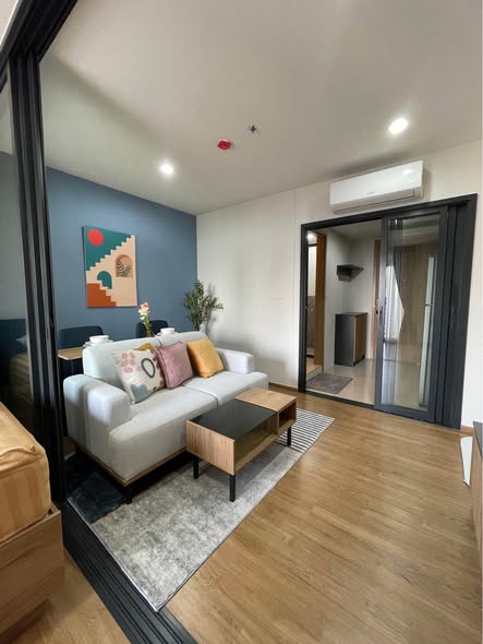 bedroom and living room of The Line Vibe เดอะ ไลน์ ไวบ์