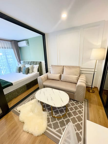 bedroom and living room and room interior of The Line Vibe เดอะ ไลน์ ไวบ์