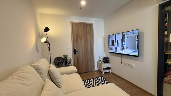 bedroom and living room and room interior of The Line Vibe เดอะ ไลน์ ไวบ์