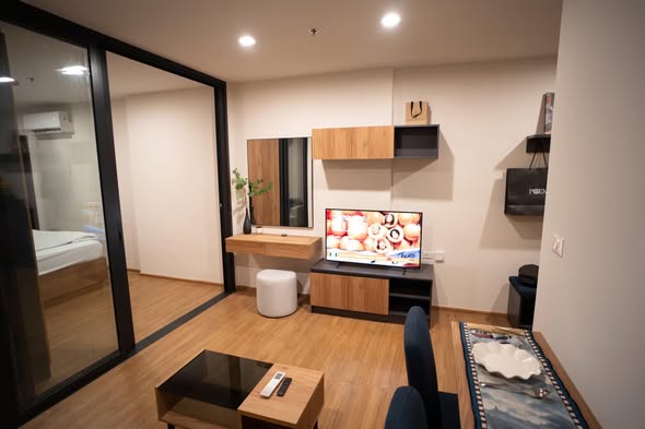 bedroom and room interior of The Line Vibe เดอะ ไลน์ ไวบ์