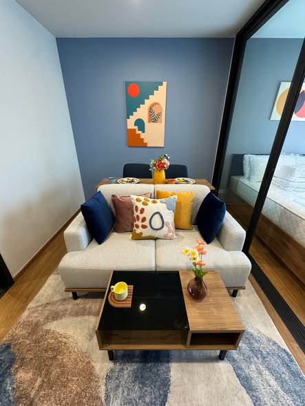 living room of The Line Vibe เดอะ ไลน์ ไวบ์