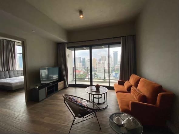 living room and bedroom of The Lofts Asoke