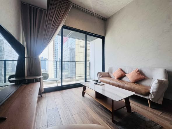 living room and bedroom of The Lofts Asoke
