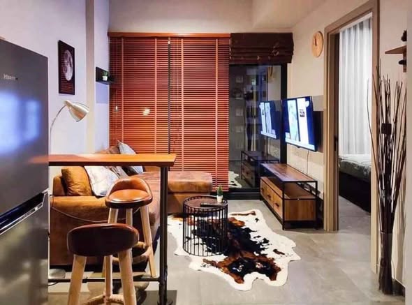 living room and bedroom and room interior of The Lofts Asoke