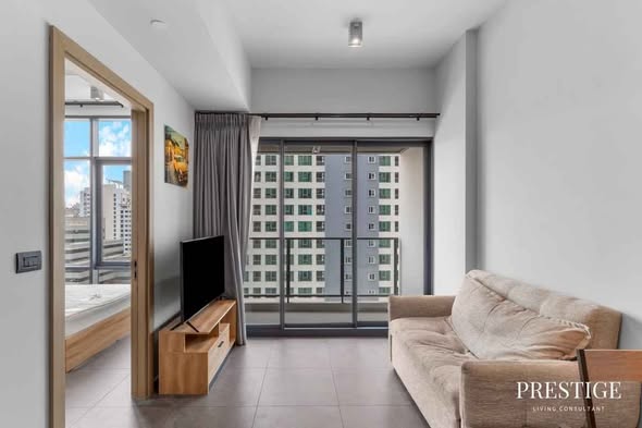 living room and room interior of The Lofts Asoke
