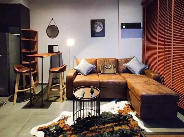 living room and room interior of The Lofts Asoke