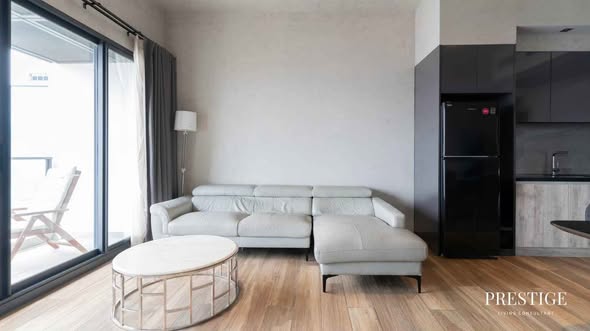 living room and room interior of The Lofts Asoke