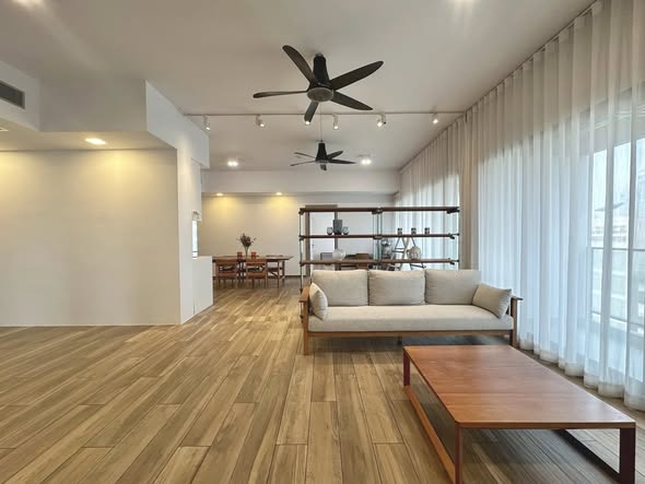 living room and room interior of The Lofts Asoke