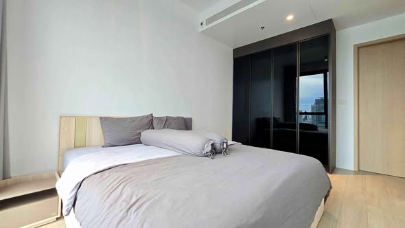 bedroom and room interior of The Lofts Silom by Raimon Land