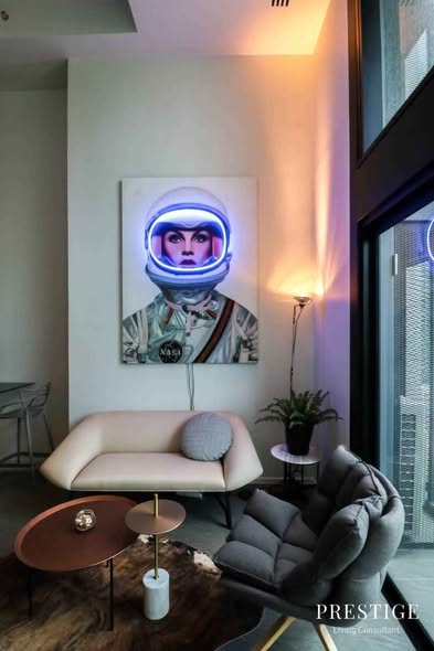 living room of The Lofts Silom by Raimon Land