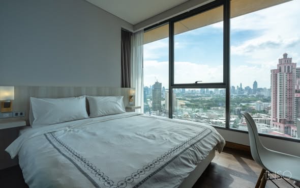 bedroom of The Lumpini 24