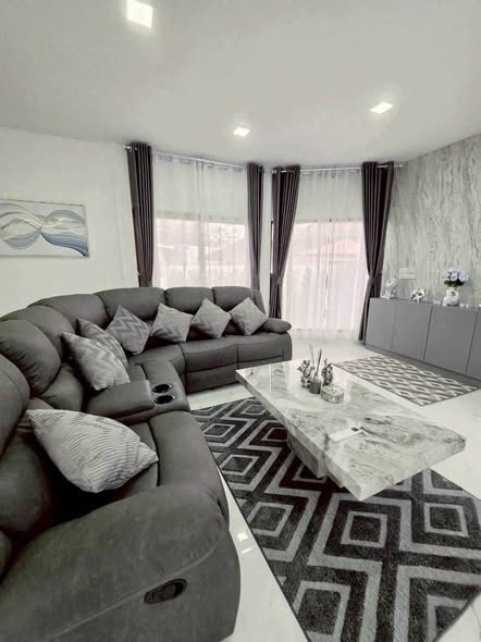 living room of The M Pool Villas Bangkok – Ekkamai