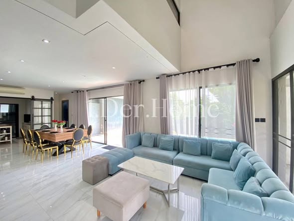 living room of The M Pool Villas Bangkok – Ekkamai