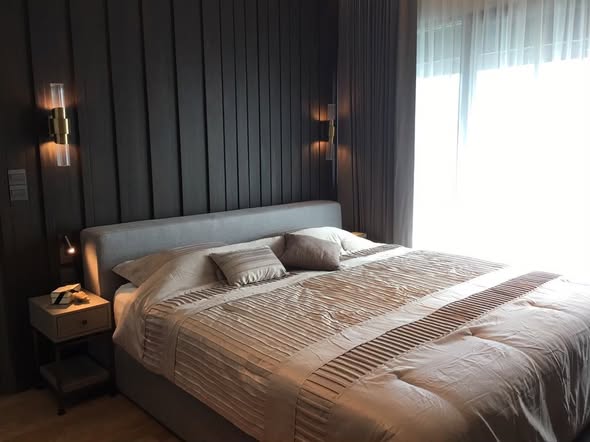 bedroom of The Madison
