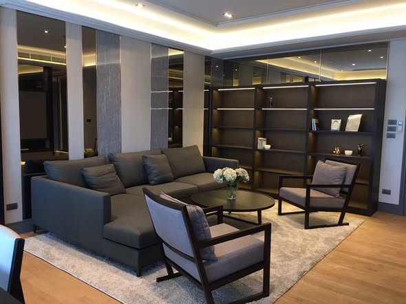 living room of The Madison