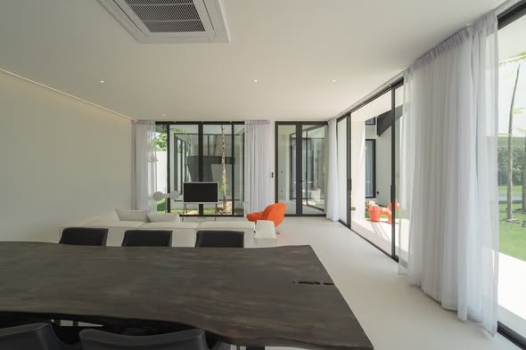 room interior of บ้านพักหัวหิน The Modern Pool Villa