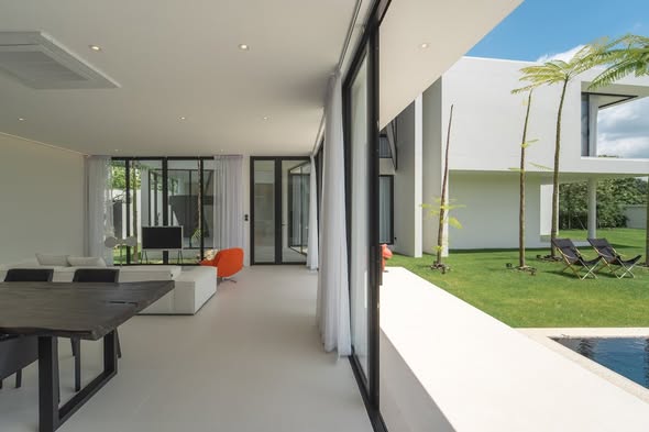 room interior of บ้านพักหัวหิน The Modern Pool Villa