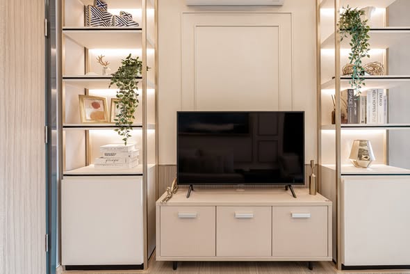 bedroom and room interior of The Moment Ratchada 19