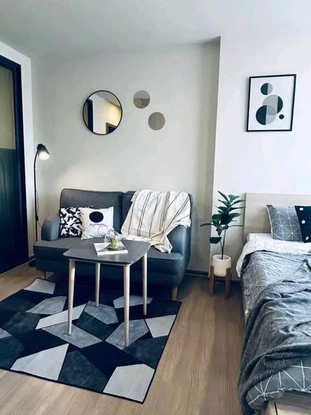 bedroom and living room of THE MUVE Bangna
