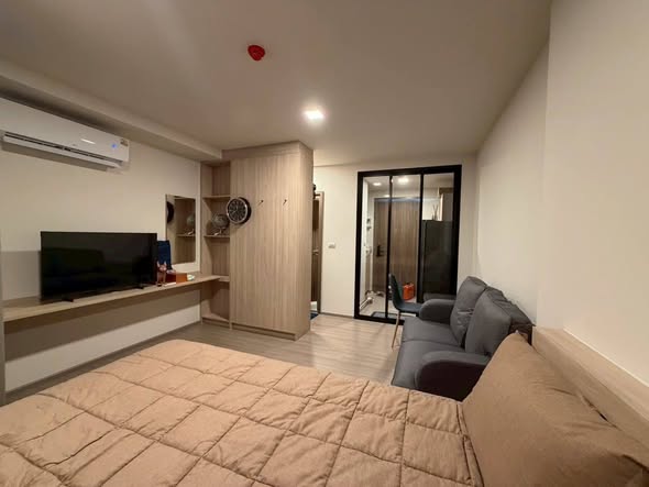 bedroom and room interior of THE MUVE Sukhumvit 107