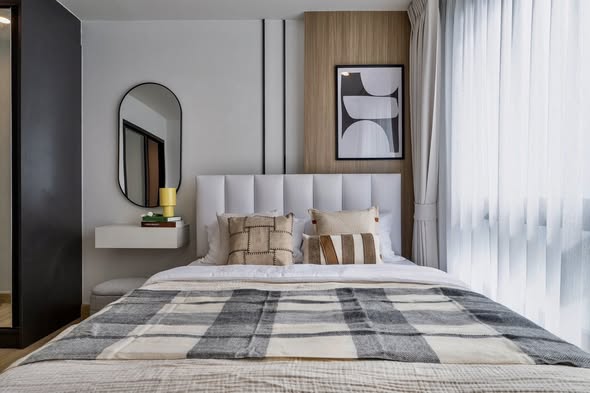 bedroom of The Niche MONO Bangna อาคาร C และ D