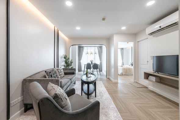 living room of The Niche Sukhumvit 49