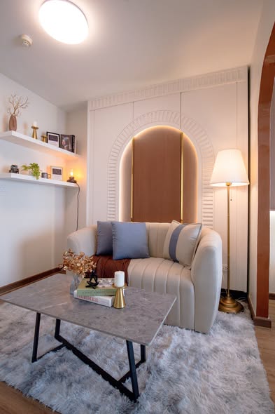 living room of The Parkland Lite Sukhumvit – Paknam : เดอะ พาร์คแลนด์ ไลท์ สุขุมวิท – ปากน้ำ