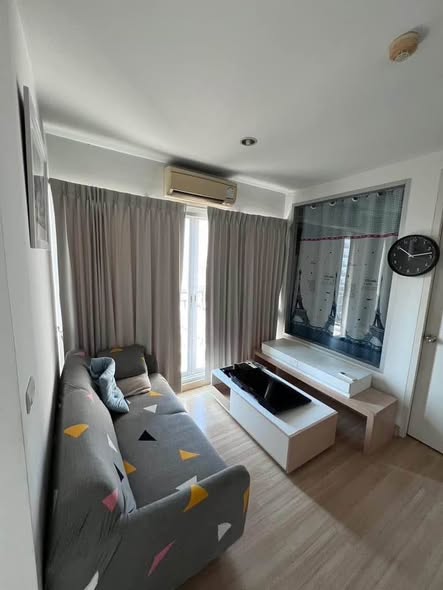 living room and bedroom of The Parkland Srinakarin Lakeside