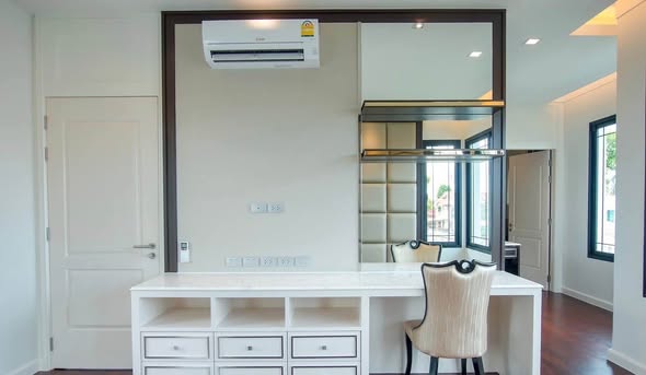 room interior and kitchen of The Pavilla (Private Residences) Bangbon 3 เดอะ พาวิลลา บางบอน 3