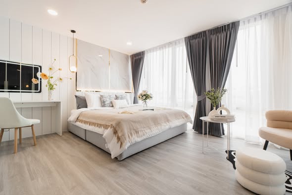 bedroom of The Raffles Condominium