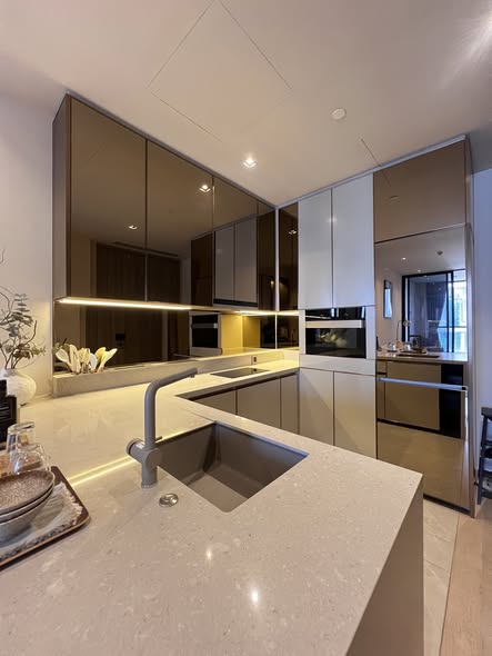 bathroom and kitchen of The Reserve Sathorn