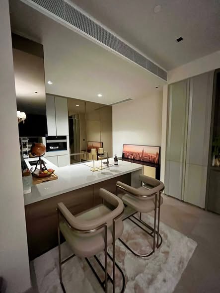 bathroom and kitchen of The Reserve Sathorn