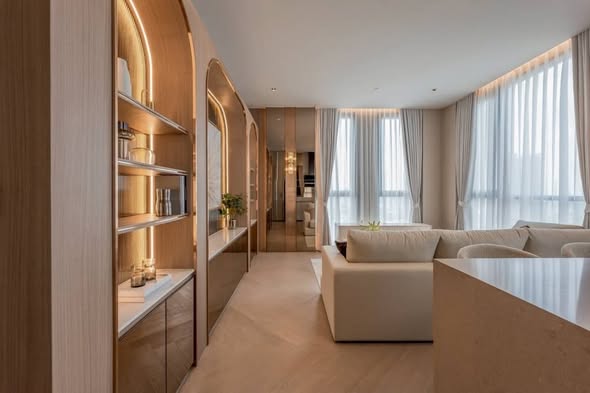 bedroom and living room of The Reserve Sathorn