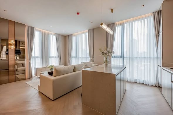 living room and room interior of The Reserve Sathorn