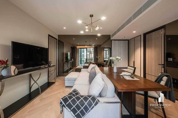 living room and room interior of The Reserve Sukhumvit 61