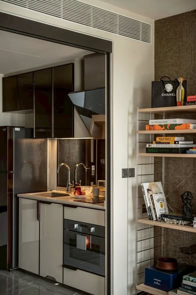 room interior and bathroom of The Reserve Sukhumvit 61