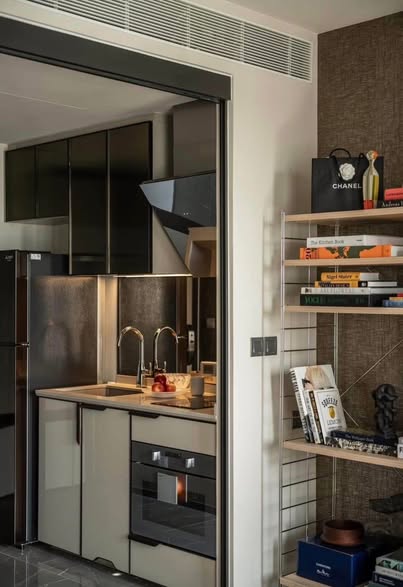 room interior and bathroom and kitchen of The Reserve Sukhumvit 61
