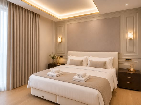 bedroom of The Residences at Mandarin Oriental Bangkok