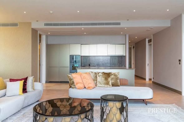 bedroom and living room of The Residences at Mandarin Oriental Bangkok