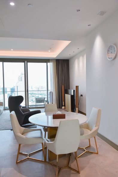 living room and room interior of The Residences at Mandarin Oriental Bangkok