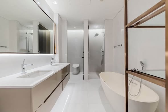 bathroom of The Residences at Sindhorn Kempinski Hotel Bangkok