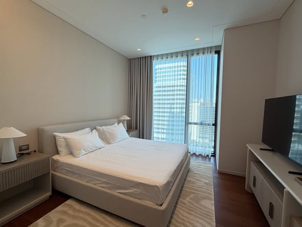 bedroom of The Residences at Sindhorn Kempinski Hotel Bangkok