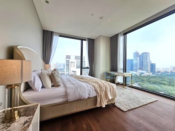 bedroom of The Residences at Sindhorn Kempinski Hotel Bangkok