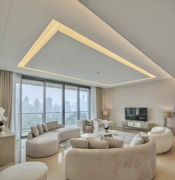 bedroom and living room of The Residences at Sindhorn Kempinski Hotel Bangkok